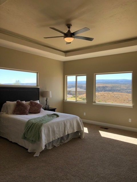 Primary Bedroom with Ceiling Fan and Recessed Ceiling | Integrity Homes | Grand Junction, CO 81501
