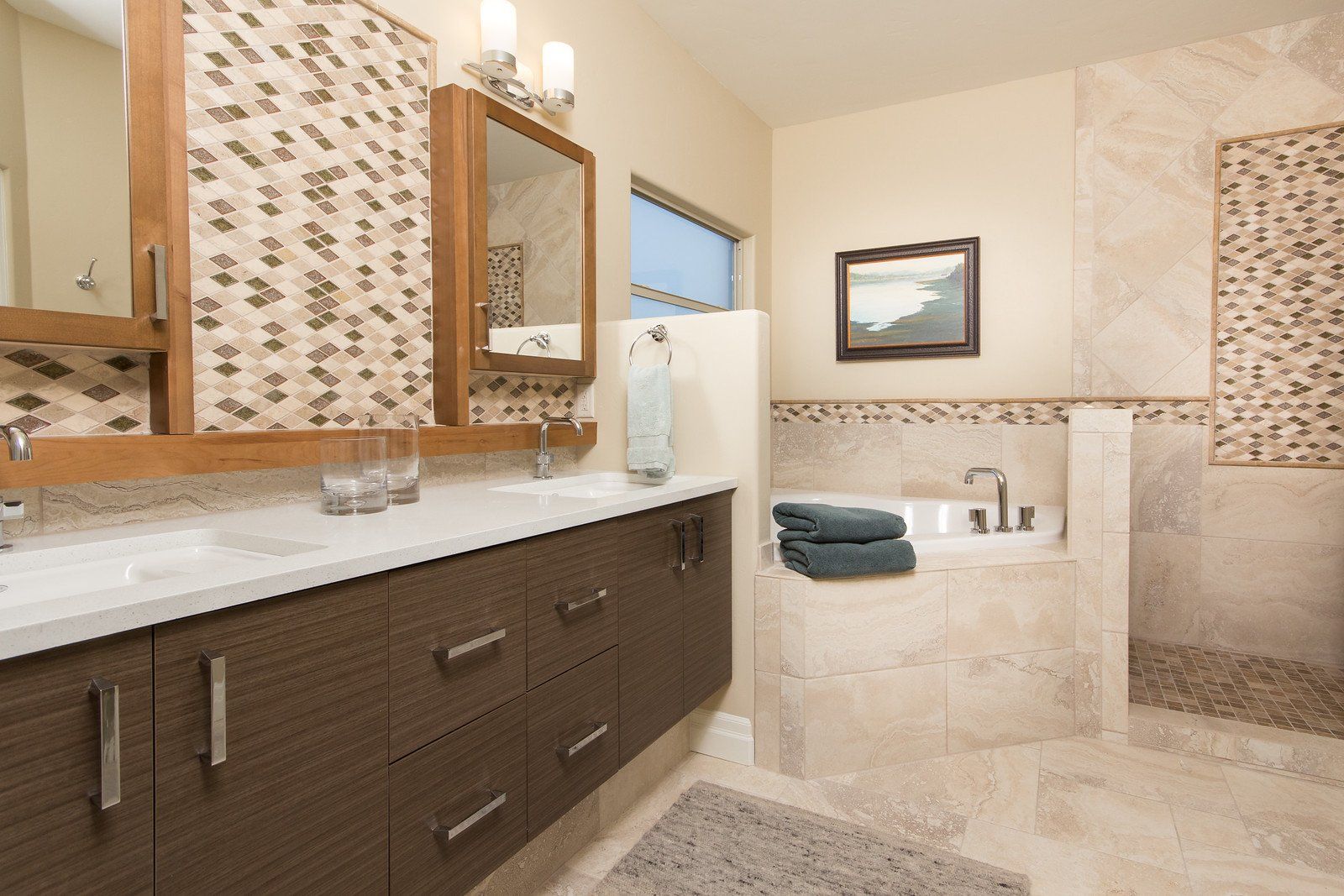Double Vanity and Tiled Corner Tub | Integrity Homes | Grand Junction, CO 81501