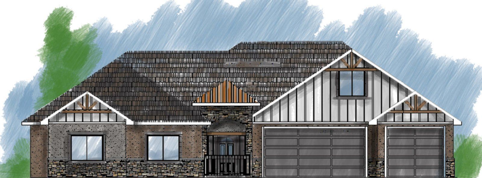 The Opalo Front Exterior Elevation | Integrity Homes | Grand Junction, CO 81501