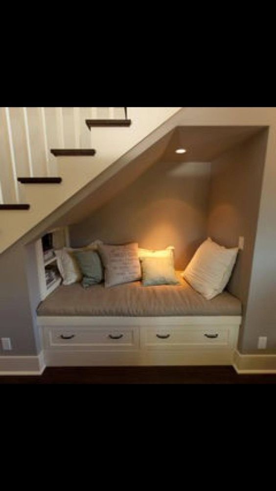 Reading Nook Under Stairs | Integrity Homes | Grand Junction, CO 81501