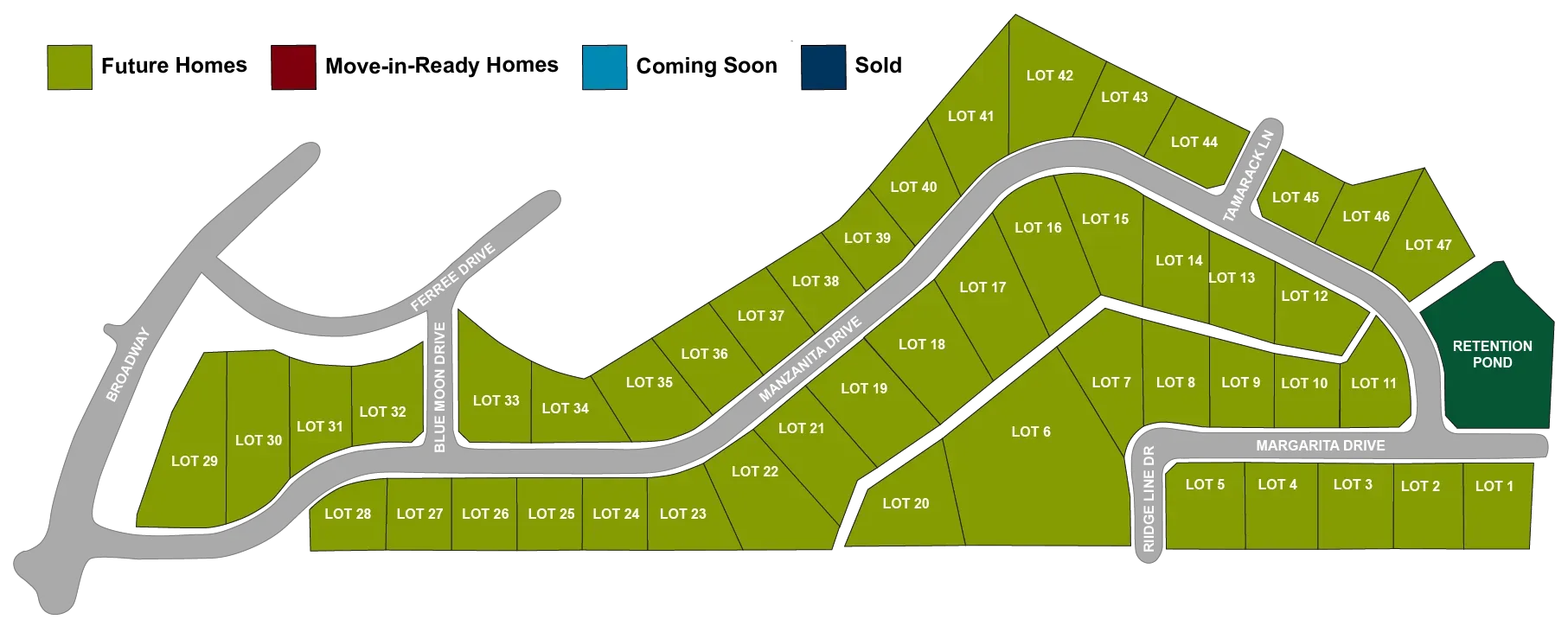 monument ridge estates lot map