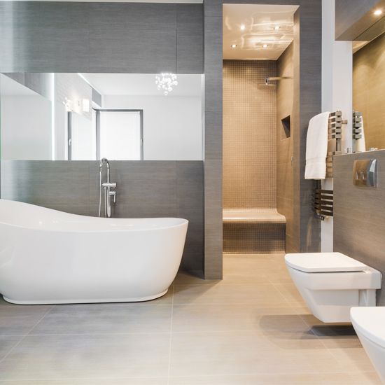 Freestanding Bath in Modern Bathroom — Greater Sydney, NSW — Discount Bathroom Renovations