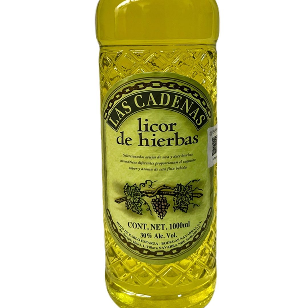 Licor de Aguardiente Las Cadenas Orujo de Hierbas 1L