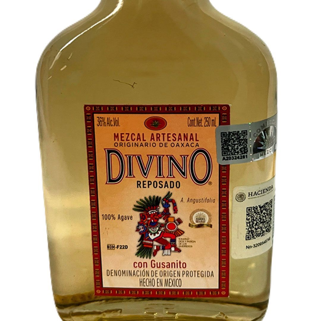 Mezcal Reposado Divino Artesanal 200ml