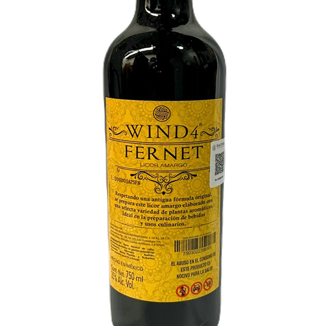 Licor Wind 4 Fernet 750 ml