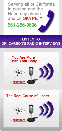 Listen to Dr. Carson's Interviews — Palmdale, CA — Dr. Carson's Natural Healing Center