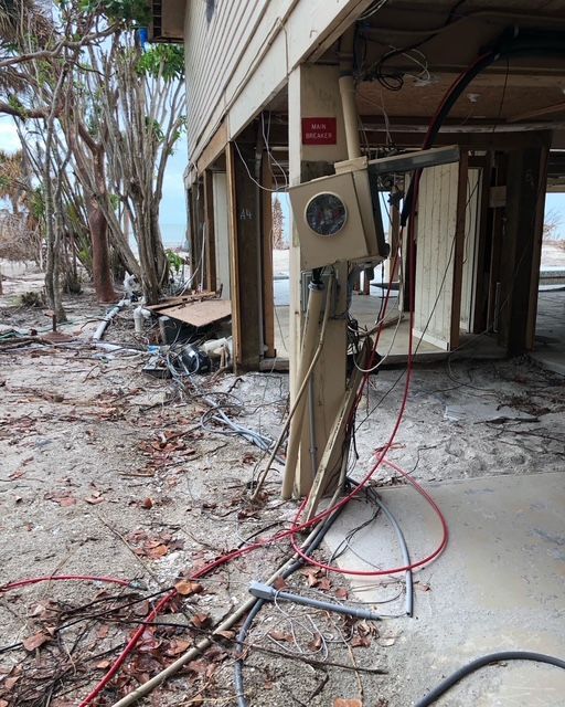 Storm damage of condo