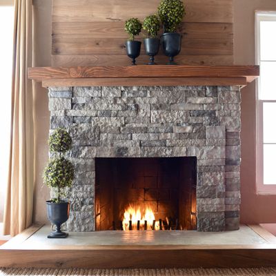 Fireplace Stone, How To Lay Natural Stone Fireplace