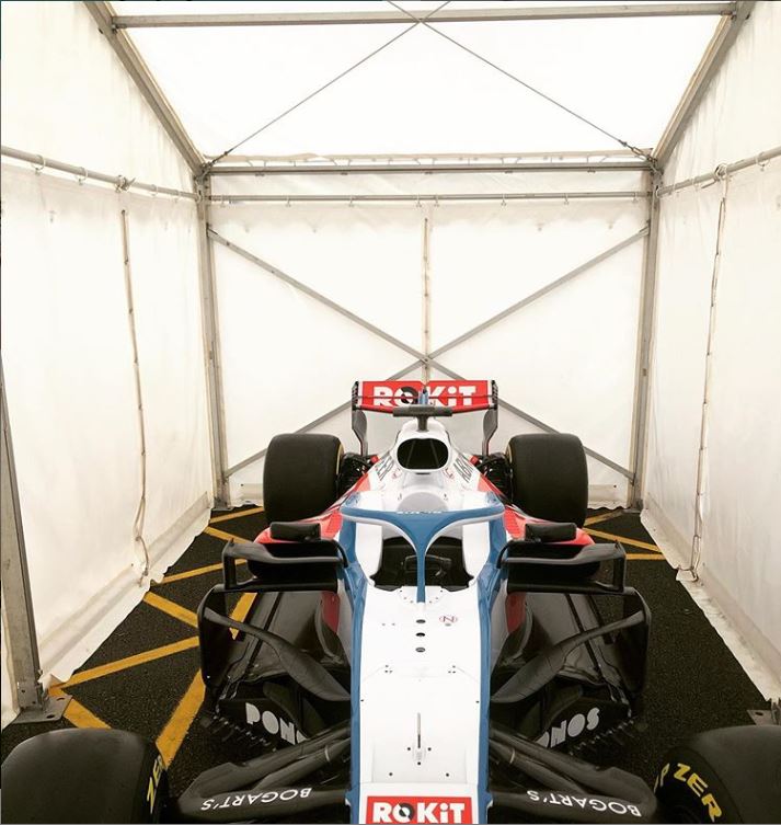 A race car with the word rukit on the front