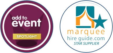 Add to event spotlight and marquee hire guide star supplier logos