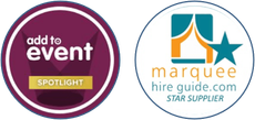 Add to event spotlight and marquee hire guide star supplier logos