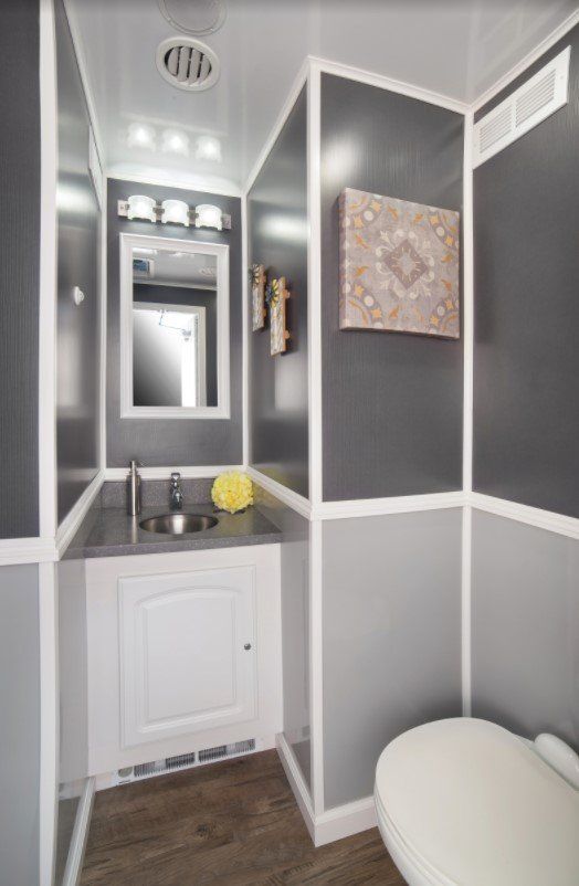 portable restroom trailer for rent