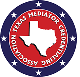 the logo for the Texas Mediator Credentialing Association