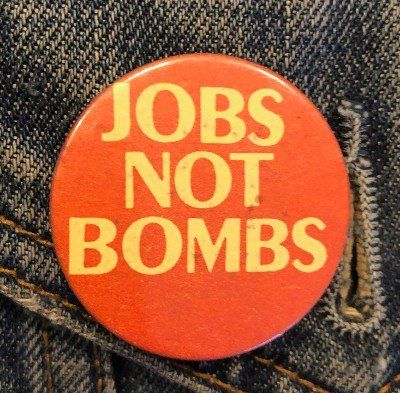 Jobs not Bombs badge