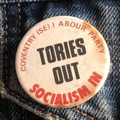 Tories Out badge