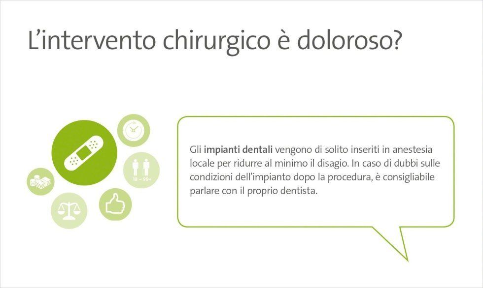 suggerimenti per interventi dentali
