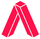 A red letter a is on a white background.