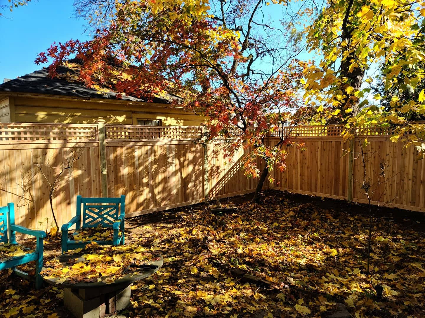 Wood Fence Inside View — Ridgefield, NJ — Admiral Fence