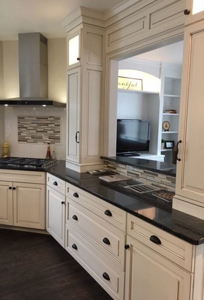 Kitchen Cabinets — Modern White Custom Cabinet in New Providence, PA