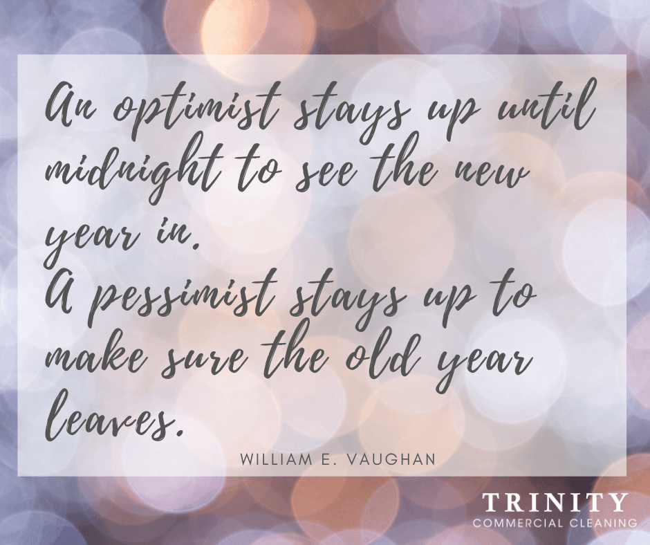 A quote by william e. vaughan says an optimist stays up until midnight to see the new year in