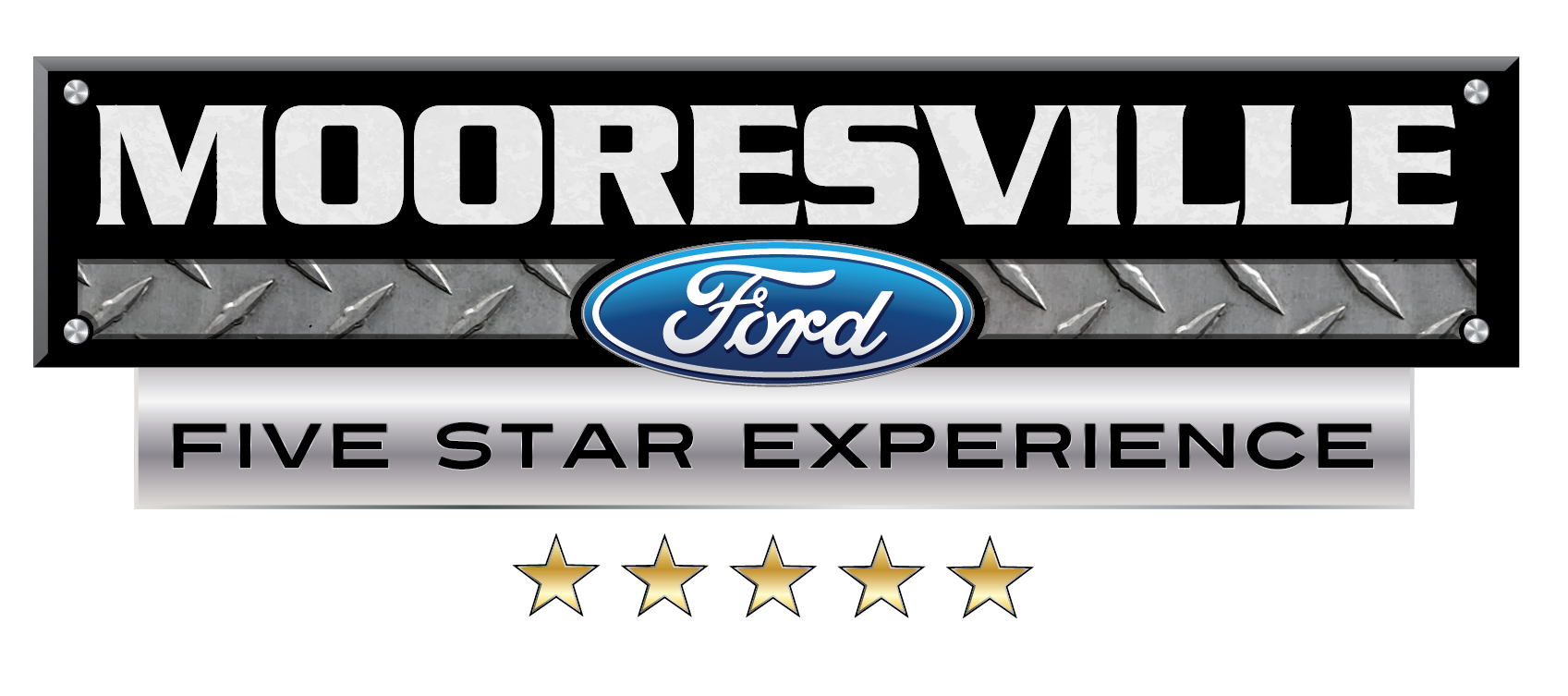 Mooresville Ford logo with five gold stars and
