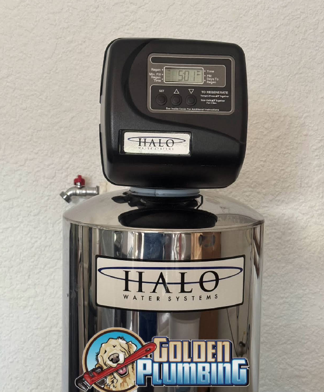 A stainless steel water filter from halo water systems