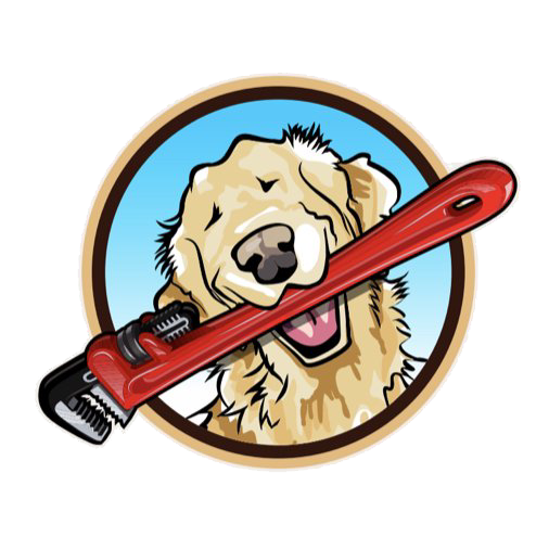 A dog is holding a wrench in its mouth.