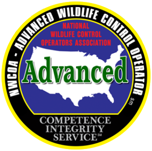 A logo for advanced wildlife control operators association