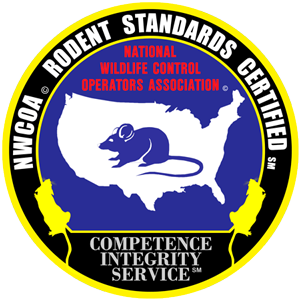The logo for nwcoa rodent standards certified competence integrity service