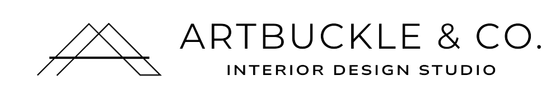 The logo for artbuckle & co interior design studio