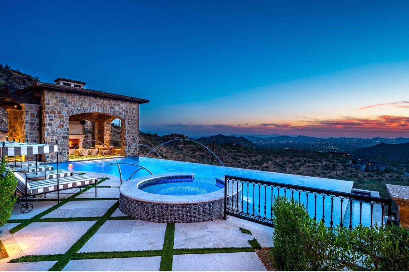 Resort-style pool in Scottsdale, Arizona