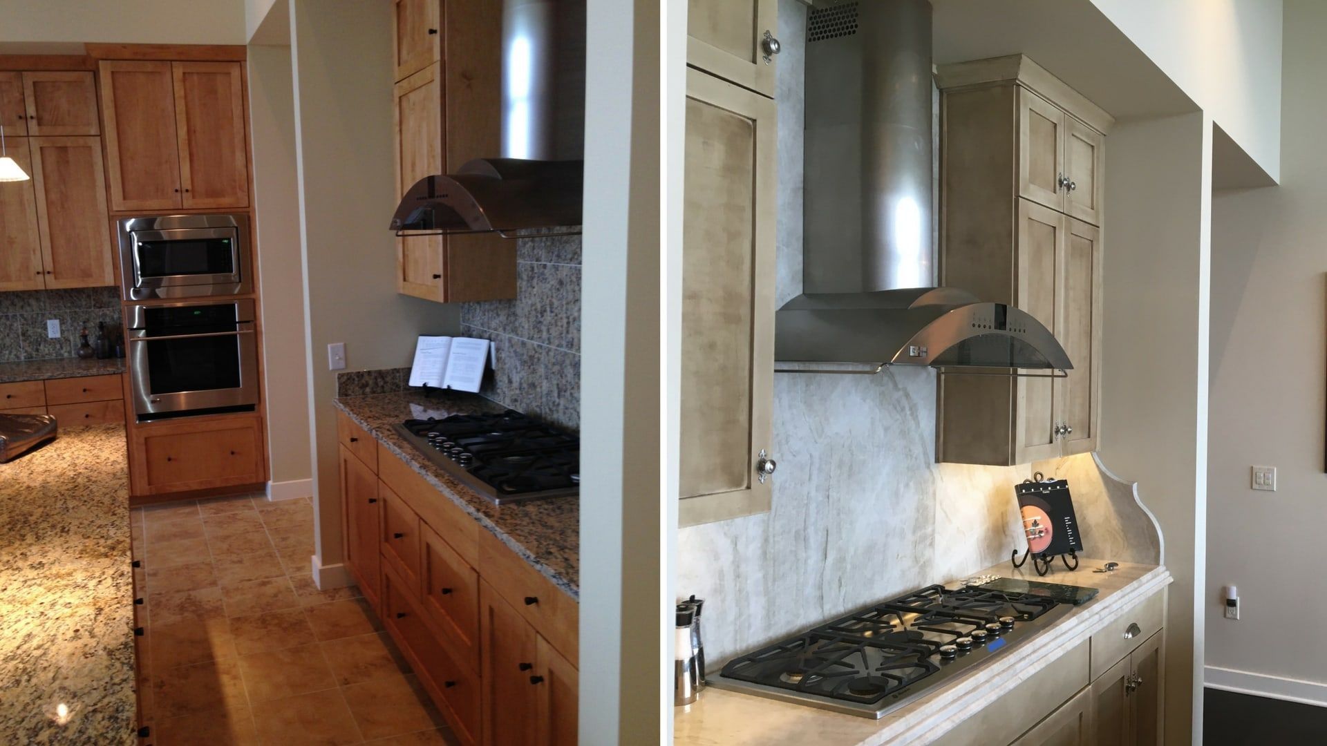 Penthouse Kitchen Before and After
