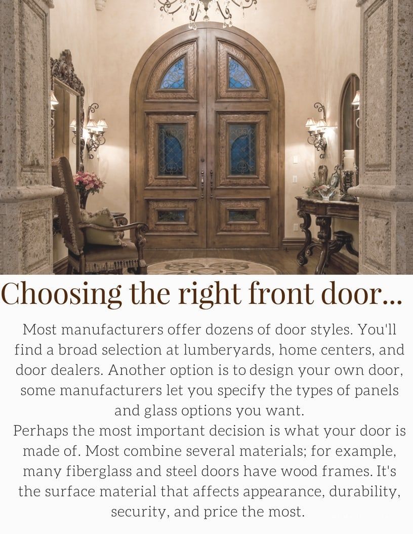 choosing the front door of your home