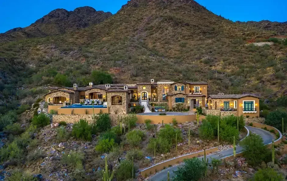 Castle on the Hill Estate with stone architecture