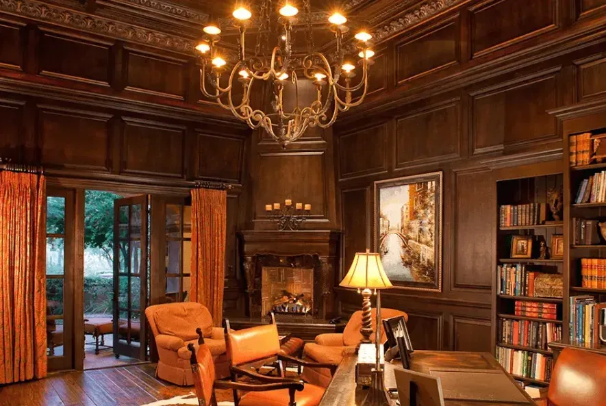 Custom home office design tailored to homeowner