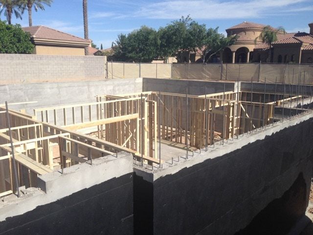 Basement in Arizona Building Process