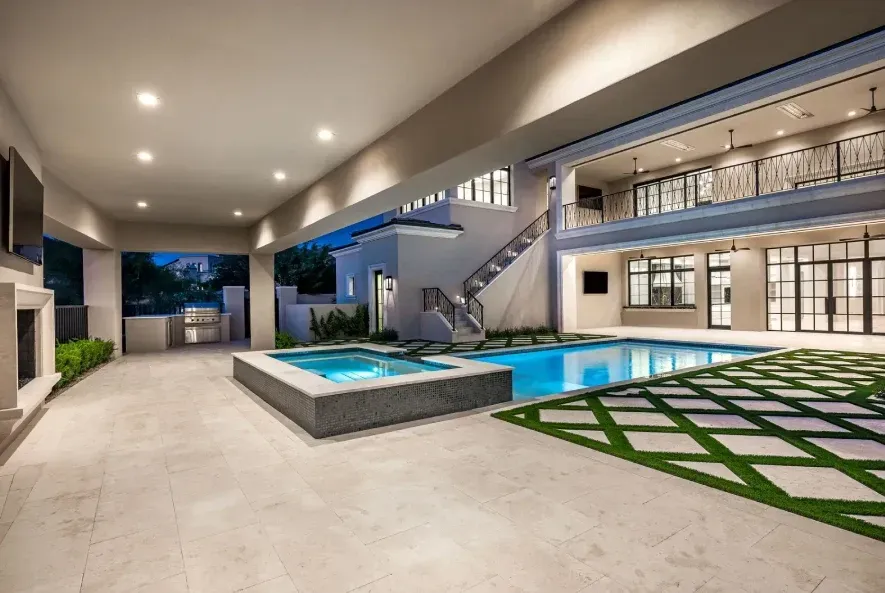 Outdoor living space seamlessly connected to interior
