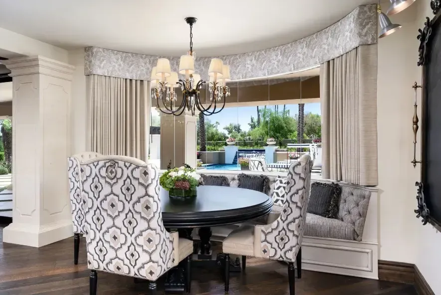 Breakfast nook for modern family lifestyle in kitchen