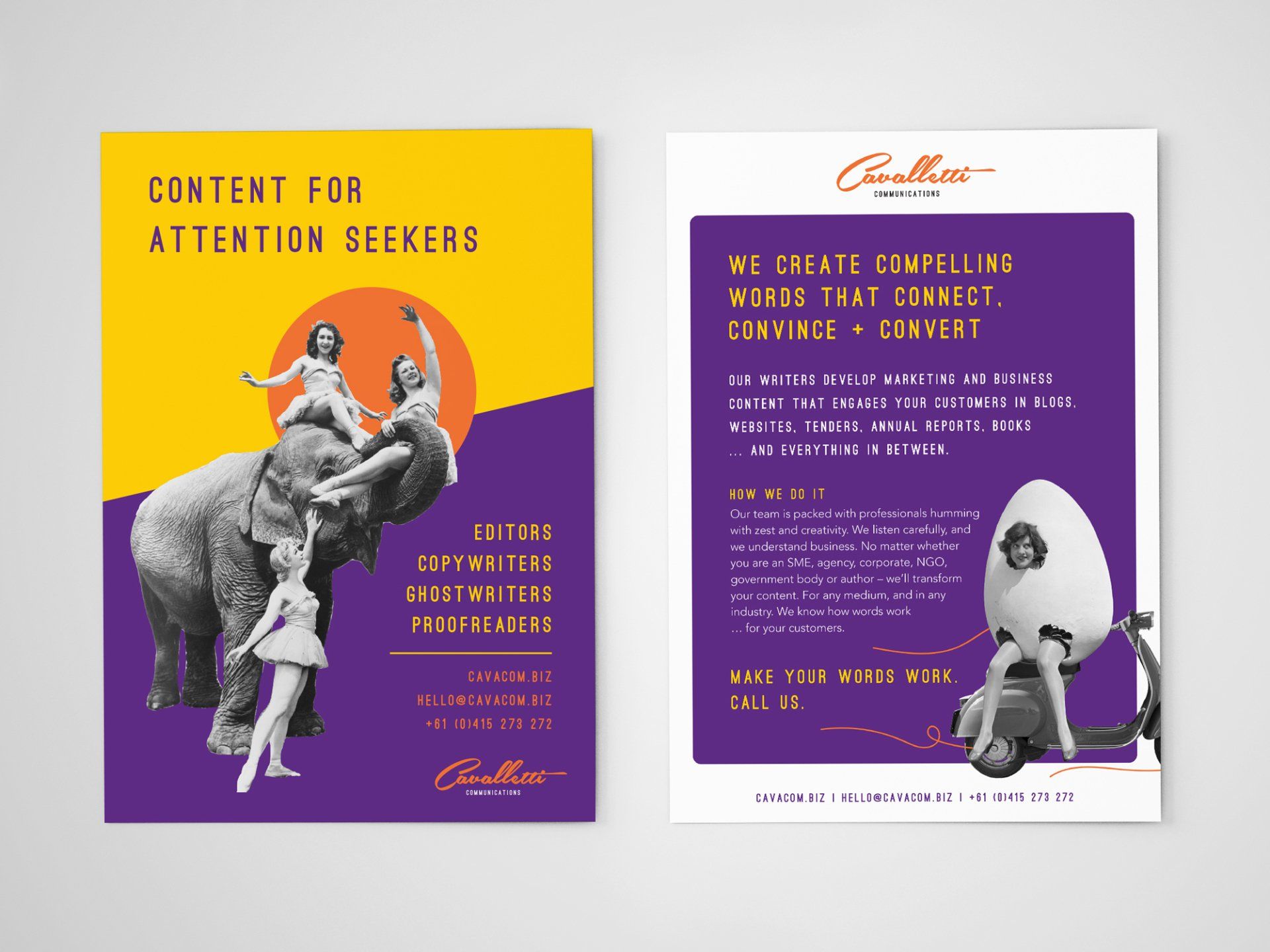 Cavalletti Communication A5 double sided flyer