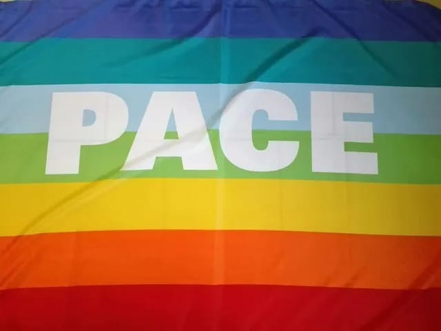 bandiera della pace in poliestere leggero