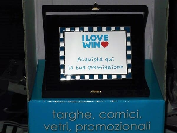 targa da premiazione personalizzata