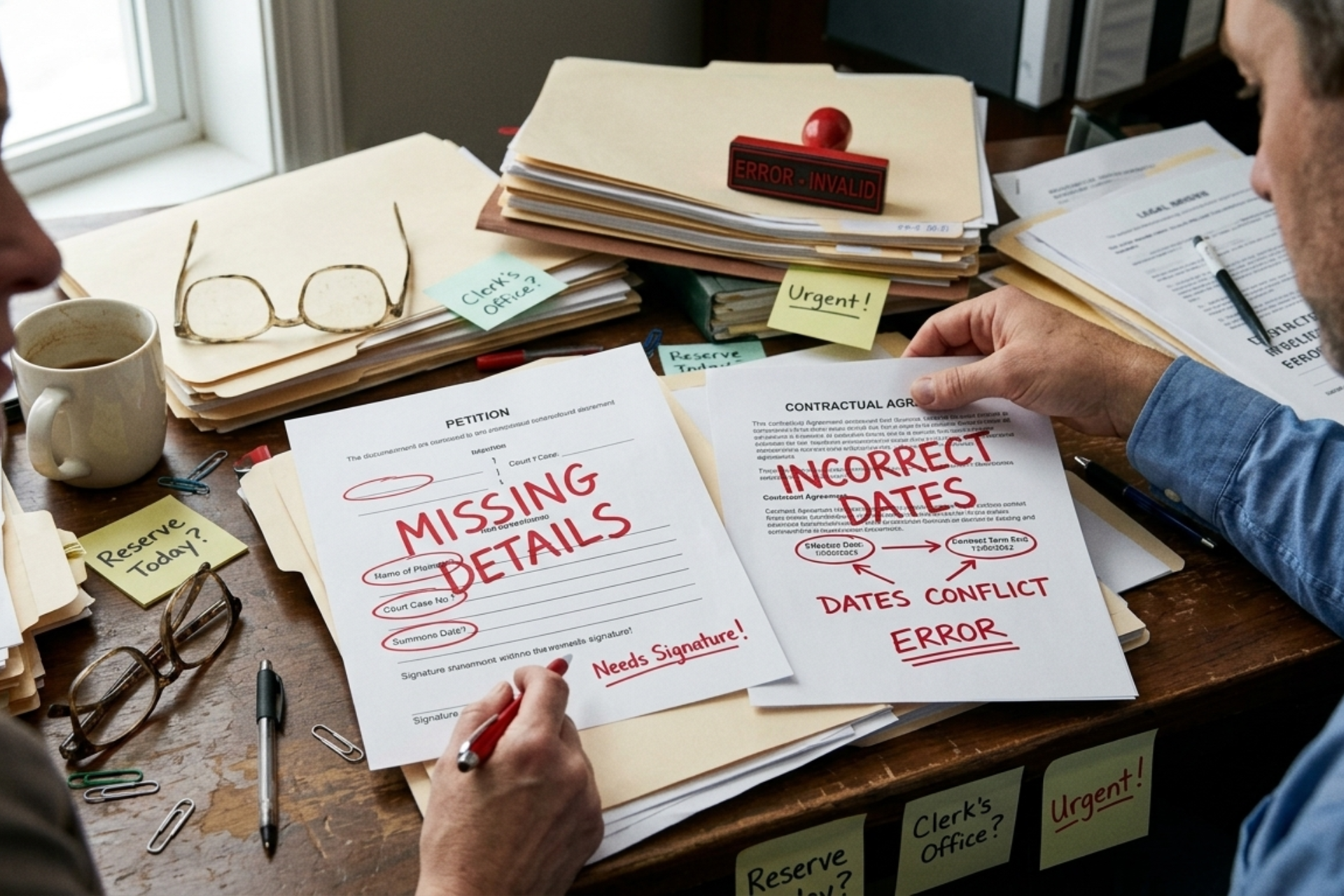 Common Mistakes That Can Invalidate Service of Process Incomplete or Incorrect Documentation