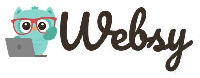 Owl with glasses, laptop, and raised hand, next to the word 