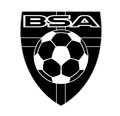 Black and white shield logo with "BSA" and a soccer ball, likely for a soccer organization.