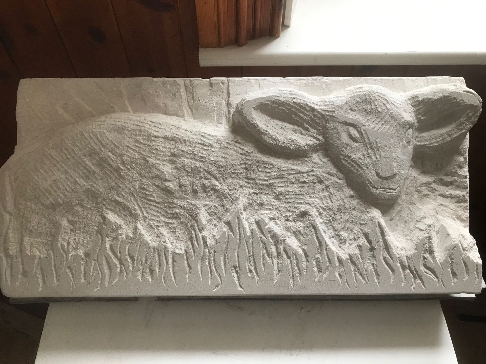 Feile na Bealtaine stone carving, marks in stone