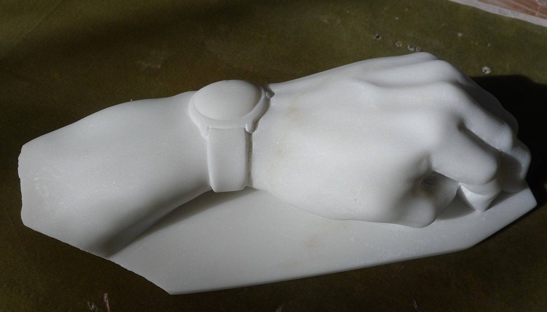 Marble commission. Fragmented classical marble sculpture. Human