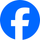 Facebook logo: white lowercase 