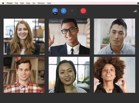 Live-Videos im Webinar Allein oder mit bis zu 6 Referenten