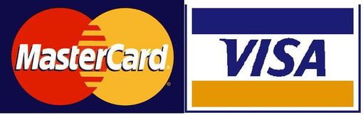 We accept Visa & MasterCard Credit cards