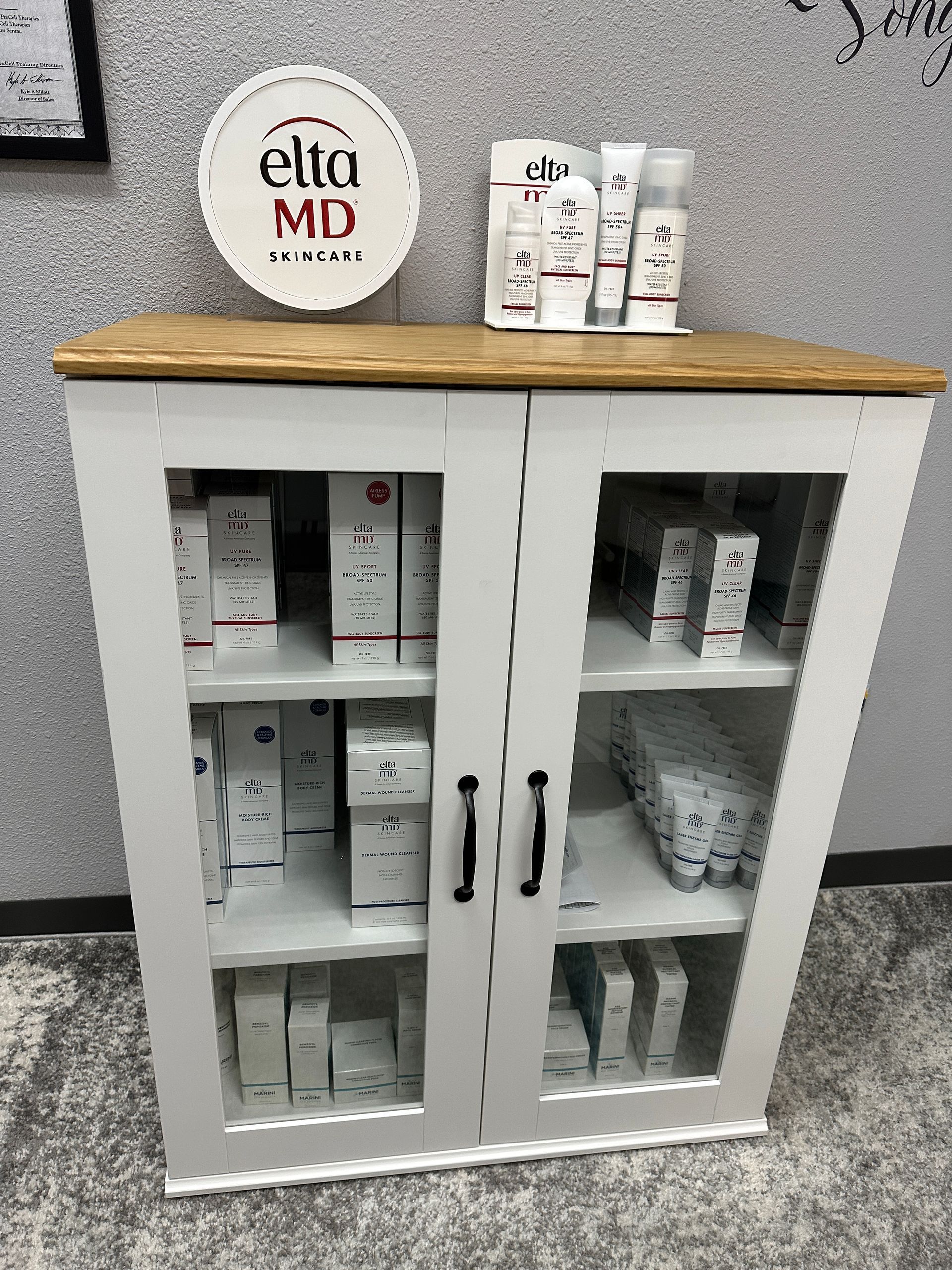 cabinet with eltamd products